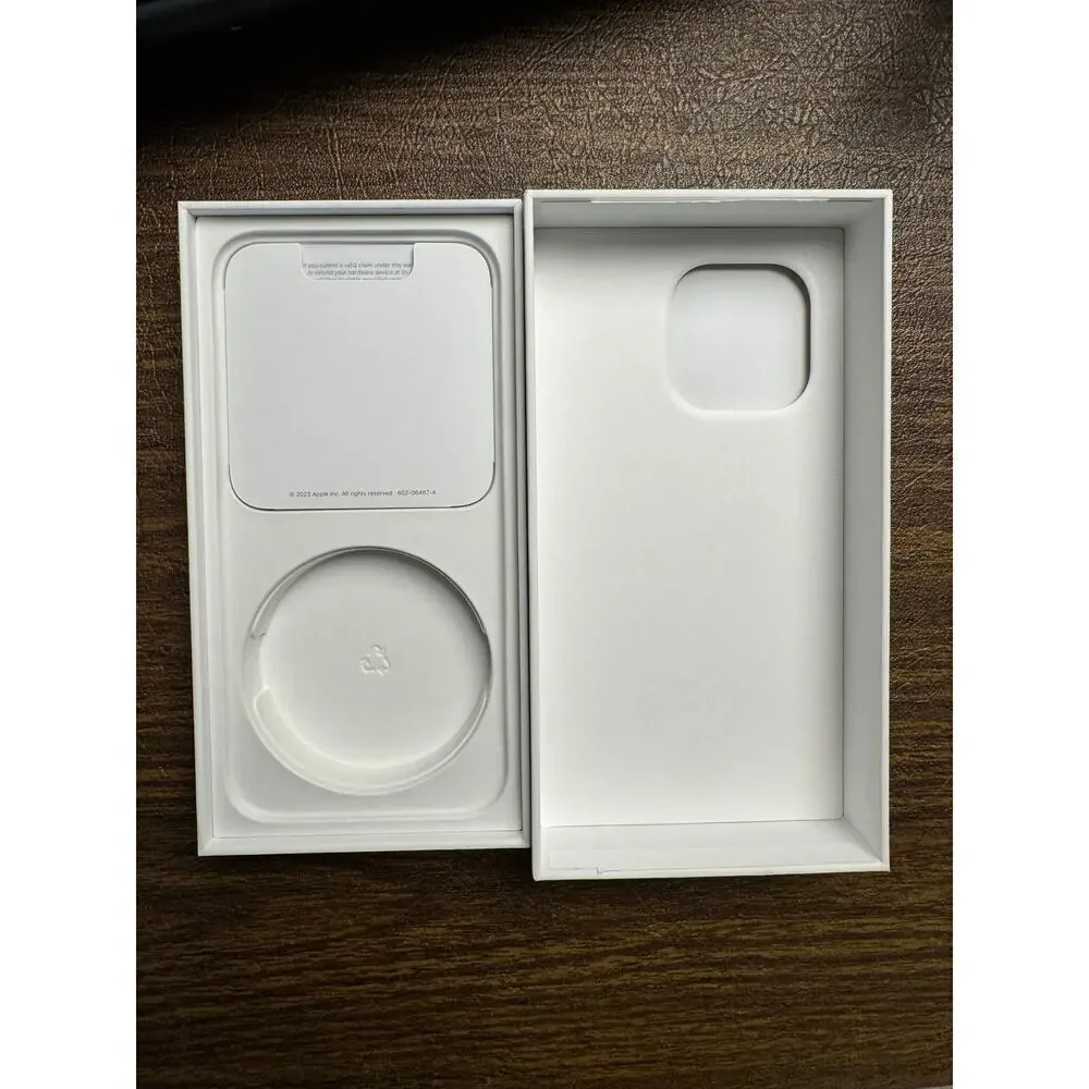 Empty Apple iPhone 15 Titanium 1TB Box - Box & Booklet Only